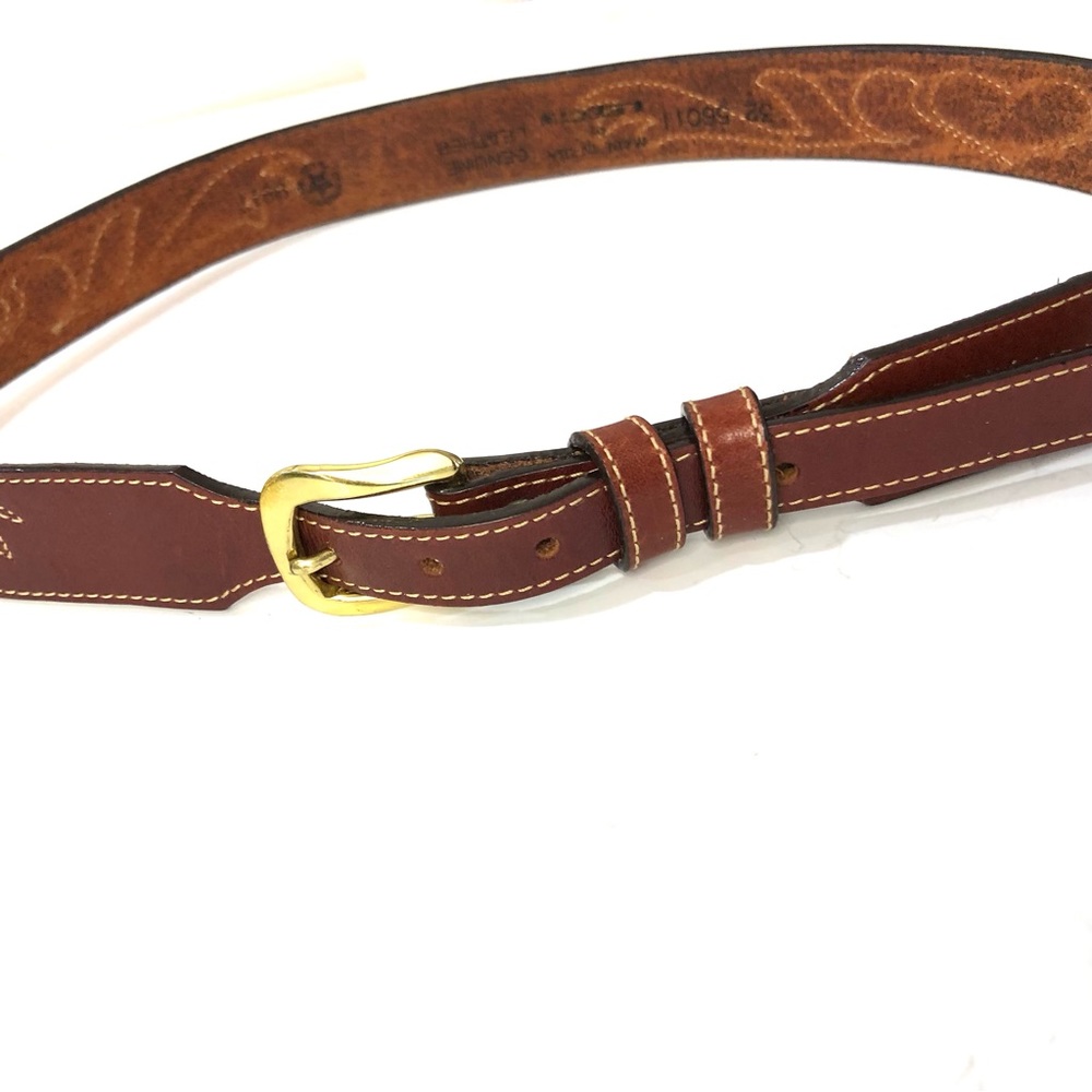 Leegin Full Leather Reverse Appliqué Belt Like New. Size M. Unisex Design. - Picture 11 of 14
